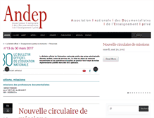 Tablet Screenshot of andep.org